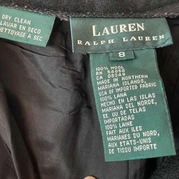 Lauren Ralph Lauren Wool Slacks Trouser Pants Black - Picture 5 of 8